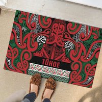 Aotearoa Iwi Tuhoe Rubber Doormat Maori Wharenui House Tribal Pattern LT9 - Polynesian Pride