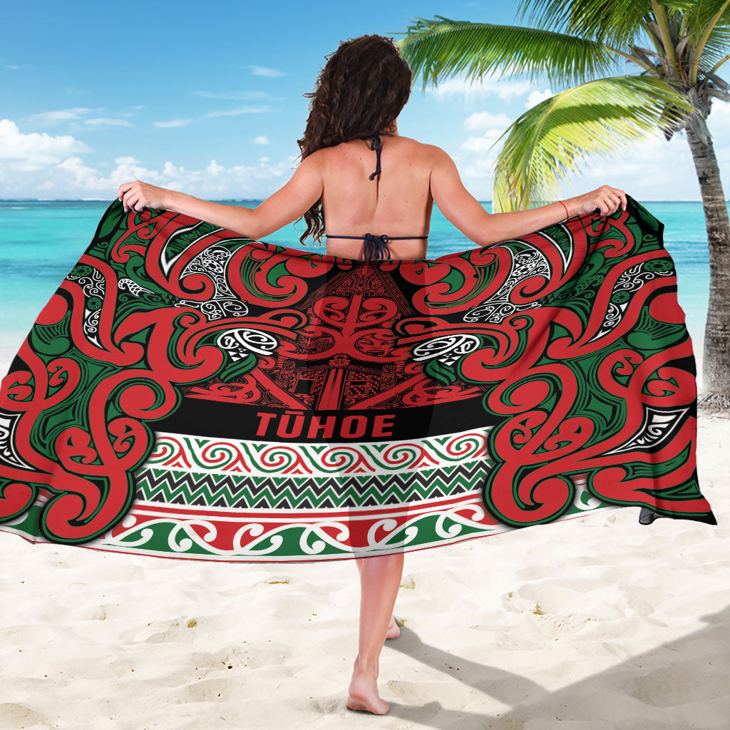 Aotearoa Iwi Tuhoe Sarong Maori Wharenui House Tribal Pattern LT9 - Polynesian Pride