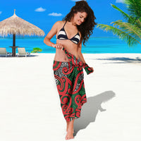 Aotearoa Iwi Tuhoe Sarong Maori Wharenui House Tribal Pattern LT9 - Polynesian Pride