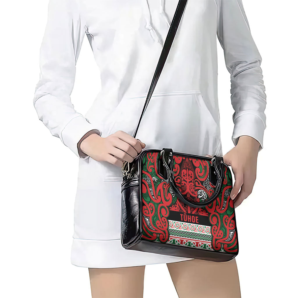 Aotearoa Iwi Tuhoe Shoulder Handbag Maori Wharenui House Tribal Pattern LT9 - Polynesian Pride