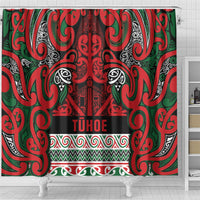 Aotearoa Iwi Tuhoe Shower Curtain Maori Wharenui House Tribal Pattern LT9 - Polynesian Pride