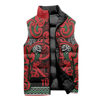 Aotearoa Iwi Tuhoe Sleeveless Puffer Jacket Maori Wharenui House Tribal Pattern LT9 - Polynesian Pride