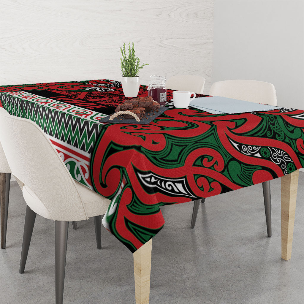 Aotearoa Iwi Tuhoe Tablecloth Maori Wharenui House Tribal Pattern LT9 - Polynesian Pride