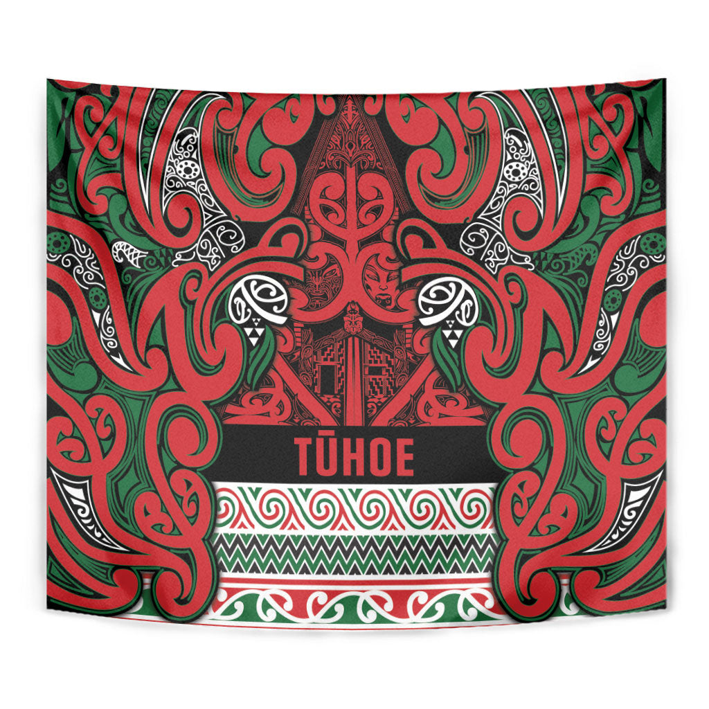Aotearoa Iwi Tuhoe Tapestry Maori Wharenui House Tribal Pattern LT9 - Polynesian Pride