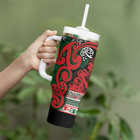 Aotearoa Iwi Tuhoe Tumbler With Handle Maori Wharenui House Tribal Pattern LT9 - Polynesian Pride
