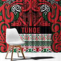 Aotearoa Iwi Tuhoe Window Curtain Maori Wharenui House Tribal Pattern LT9 - Polynesian Pride