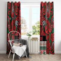 Aotearoa Iwi Tuhoe Window Curtain Maori Wharenui House Tribal Pattern LT9 - Polynesian Pride