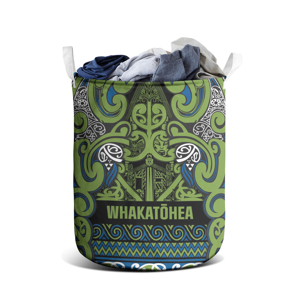 Aotearoa Iwi Whakatohea Laundry Basket Maori Wharenui House Tribal Pattern LT9 - Polynesian Pride