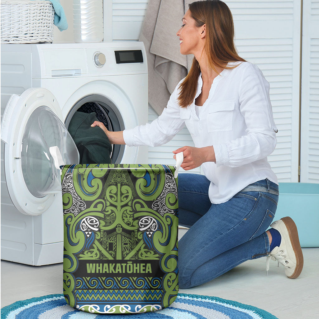 Aotearoa Iwi Whakatohea Laundry Basket Maori Wharenui House Tribal Pattern LT9 - Polynesian Pride