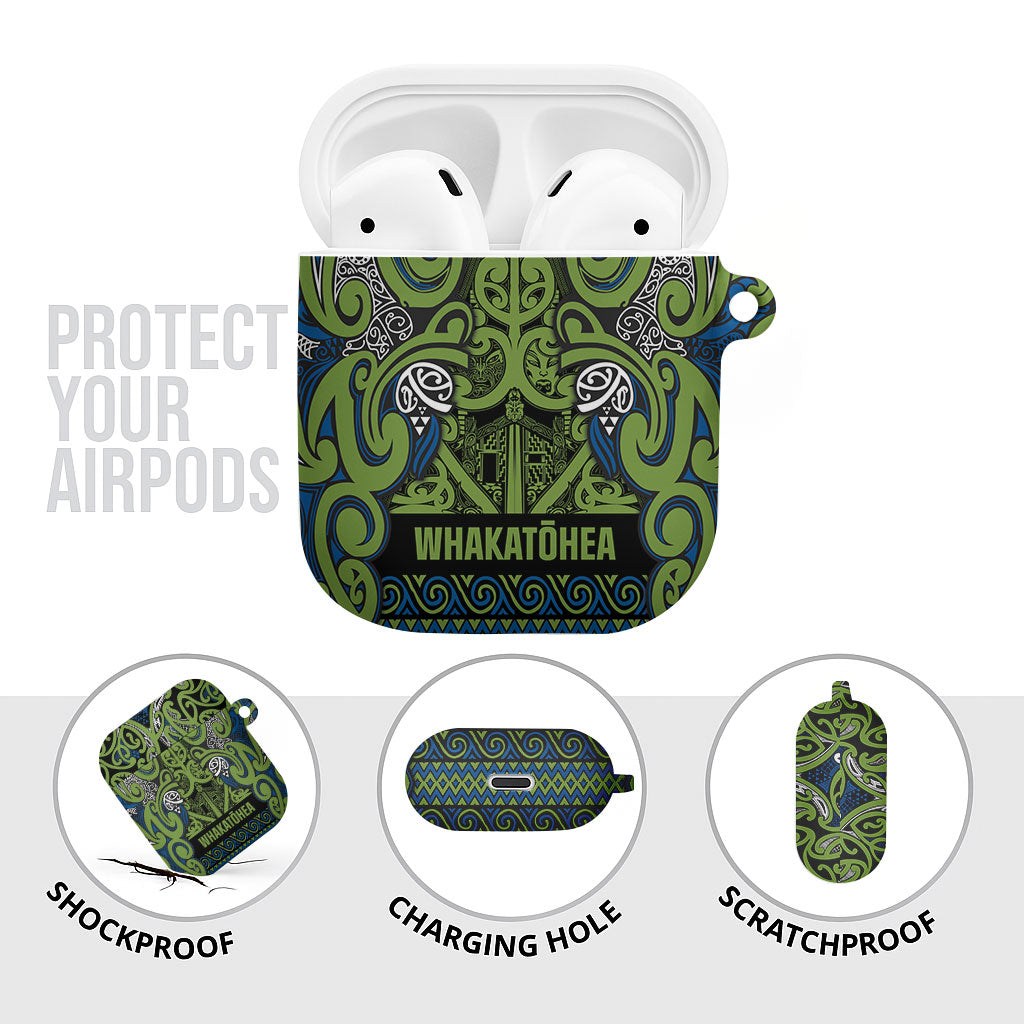 Aotearoa Iwi Whakatohea AirPods Case Maori Wharenui House Tribal Pattern LT9 - Polynesian Pride