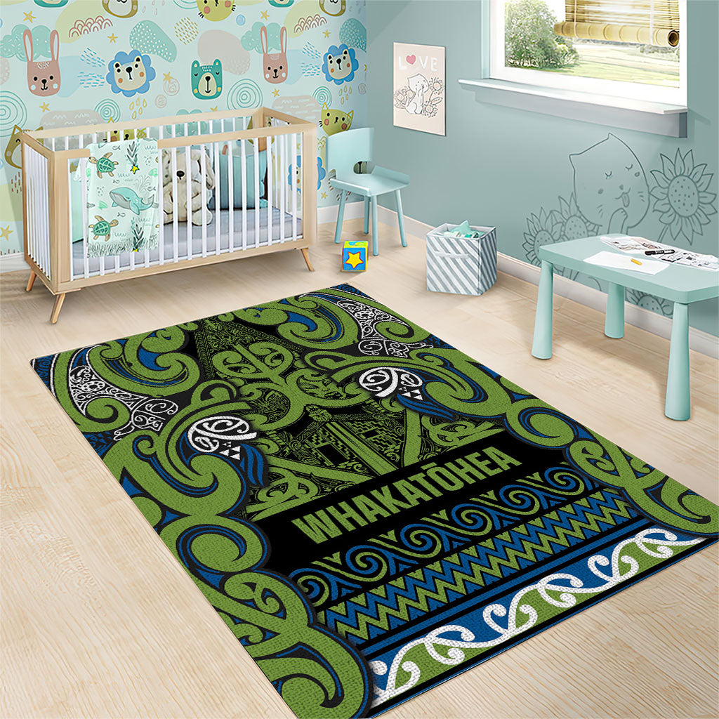 Aotearoa Iwi Whakatohea Area Rug Maori Wharenui House Tribal Pattern LT9 - Polynesian Pride