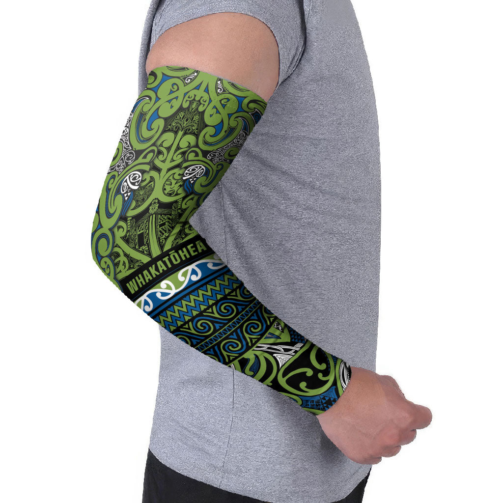 Aotearoa Iwi Whakatohea Arm Sleeves Maori Wharenui House Tribal Pattern LT9 - Polynesian Pride