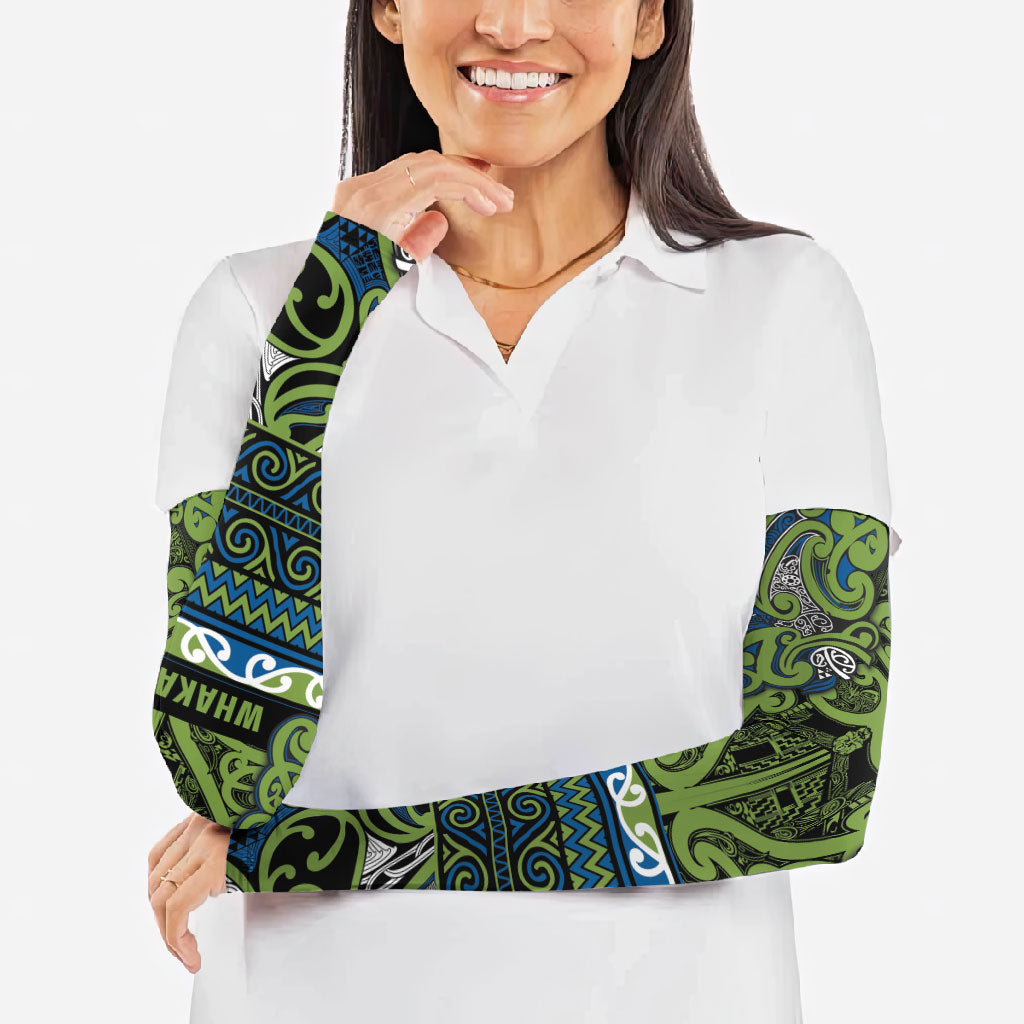 Aotearoa Iwi Whakatohea Arm Sleeves Maori Wharenui House Tribal Pattern LT9 - Polynesian Pride