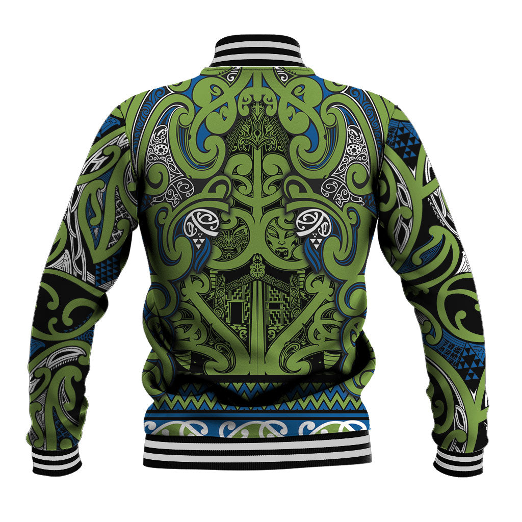 Aotearoa Iwi Whakatohea Baseball Jacket Maori Wharenui House Tribal Pattern LT9 - Polynesian Pride