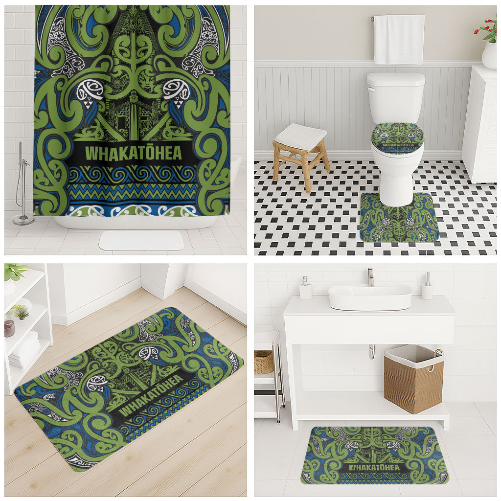 Aotearoa Iwi Whakatohea Bathroom Set Maori Wharenui House Tribal Pattern LT9 - Polynesian Pride