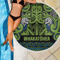 Aotearoa Iwi Whakatohea Beach Blanket Maori Wharenui House Tribal Pattern LT9 - Polynesian Pride