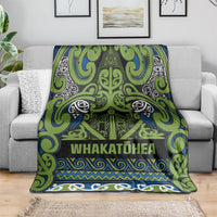 Aotearoa Iwi Whakatohea Blanket Maori Wharenui House Tribal Pattern LT9 - Polynesian Pride
