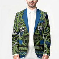 Aotearoa Iwi Whakatohea Blazer Maori Wharenui House Tribal Pattern LT9 - Polynesian Pride