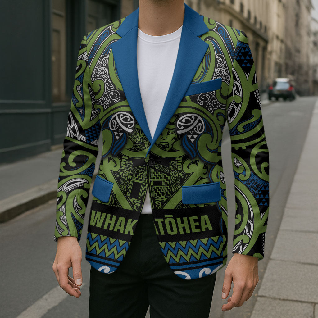 Aotearoa Iwi Whakatohea Blazer Maori Wharenui House Tribal Pattern LT9 - Polynesian Pride