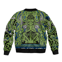Aotearoa Iwi Whakatohea Bomber Jacket Maori Wharenui House Tribal Pattern LT9 - Polynesian Pride