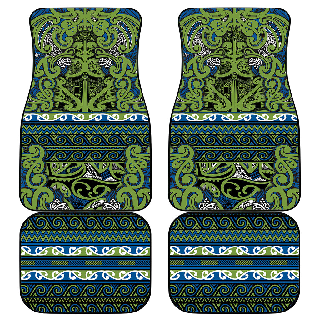 Aotearoa Iwi Whakatohea Car Mats Maori Wharenui House Tribal Pattern LT9 - Polynesian Pride