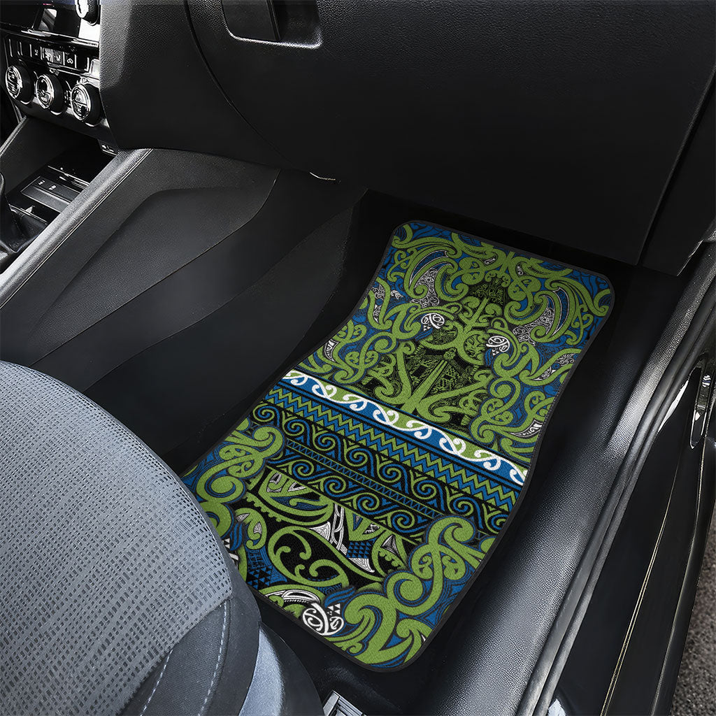 Aotearoa Iwi Whakatohea Car Mats Maori Wharenui House Tribal Pattern LT9 - Polynesian Pride