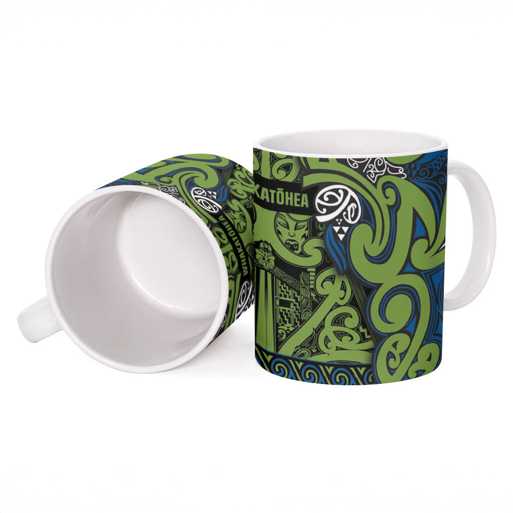 Aotearoa Iwi Whakatohea Ceramic Mug Maori Wharenui House Tribal Pattern LT9 - Polynesian Pride