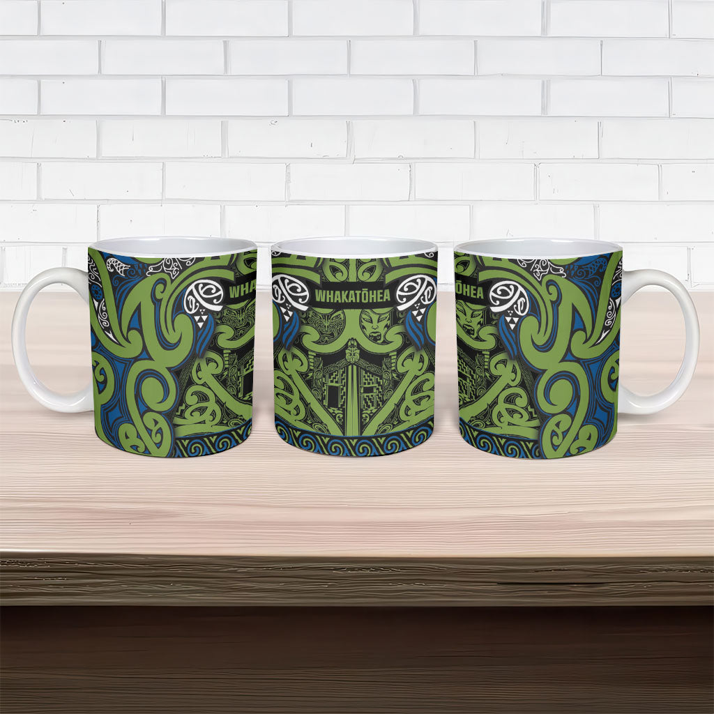 Aotearoa Iwi Whakatohea Ceramic Mug Maori Wharenui House Tribal Pattern LT9 - Polynesian Pride