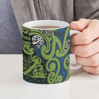 Aotearoa Iwi Whakatohea Ceramic Mug Maori Wharenui House Tribal Pattern LT9 - Polynesian Pride