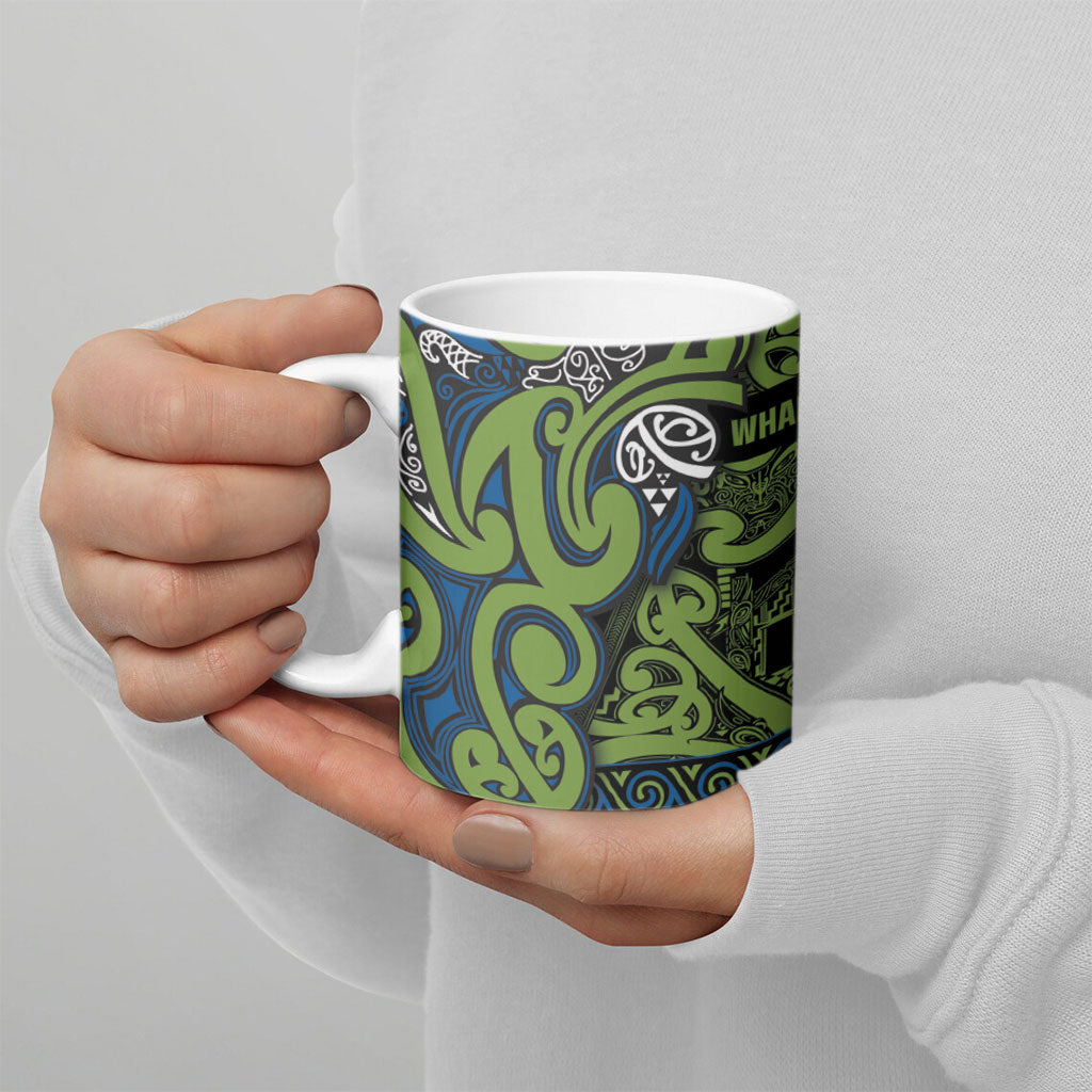 Aotearoa Iwi Whakatohea Ceramic Mug Maori Wharenui House Tribal Pattern LT9 - Polynesian Pride