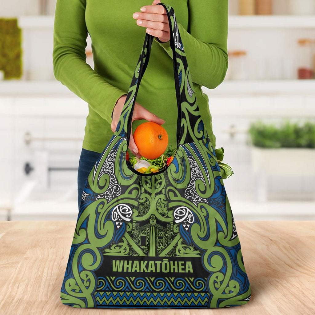 Aotearoa Iwi Whakatohea Grocery Bag Maori Wharenui House Tribal Pattern LT9 - Polynesian Pride