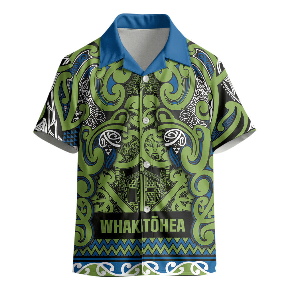 Aotearoa Iwi Whakatohea Kid Hawaiian Shirt Maori Wharenui House Tribal Pattern LT9 - Polynesian Pride