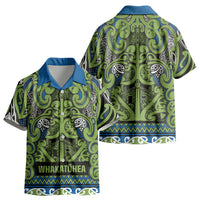 Aotearoa Iwi Whakatohea Kid Hawaiian Shirt Maori Wharenui House Tribal Pattern LT9 - Polynesian Pride