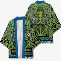 Aotearoa Iwi Whakatohea Kimono Maori Wharenui House Tribal Pattern LT9 - Polynesian Pride