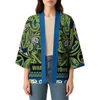 Aotearoa Iwi Whakatohea Kimono Maori Wharenui House Tribal Pattern LT9 - Polynesian Pride