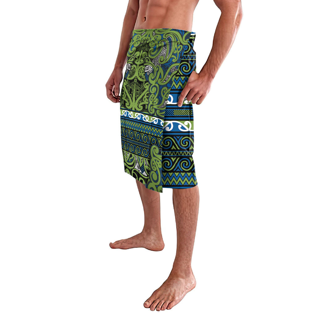 Aotearoa Iwi Whakatohea Lavalava Maori Wharenui House Tribal Pattern LT9 - Polynesian Pride