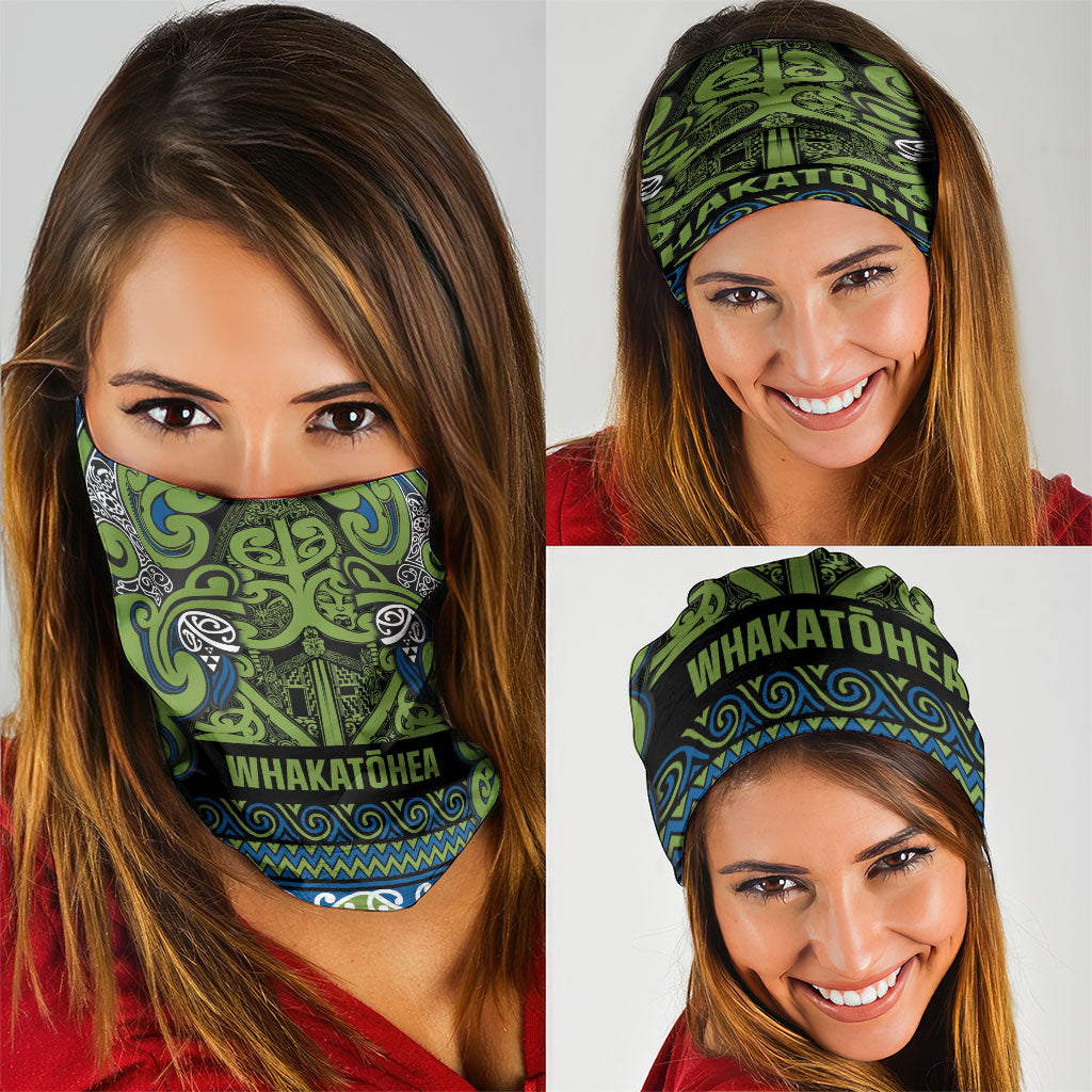 Aotearoa Iwi Whakatohea Neck Gaiter Maori Wharenui House Tribal Pattern LT9 - Polynesian Pride