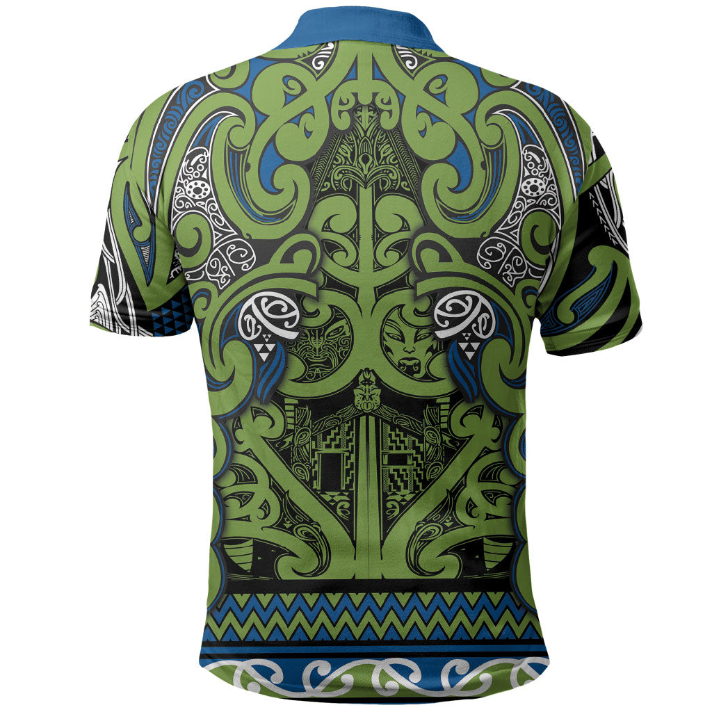 Aotearoa Iwi Whakatohea Polo Shirt Maori Wharenui House Tribal Pattern LT9 - Polynesian Pride
