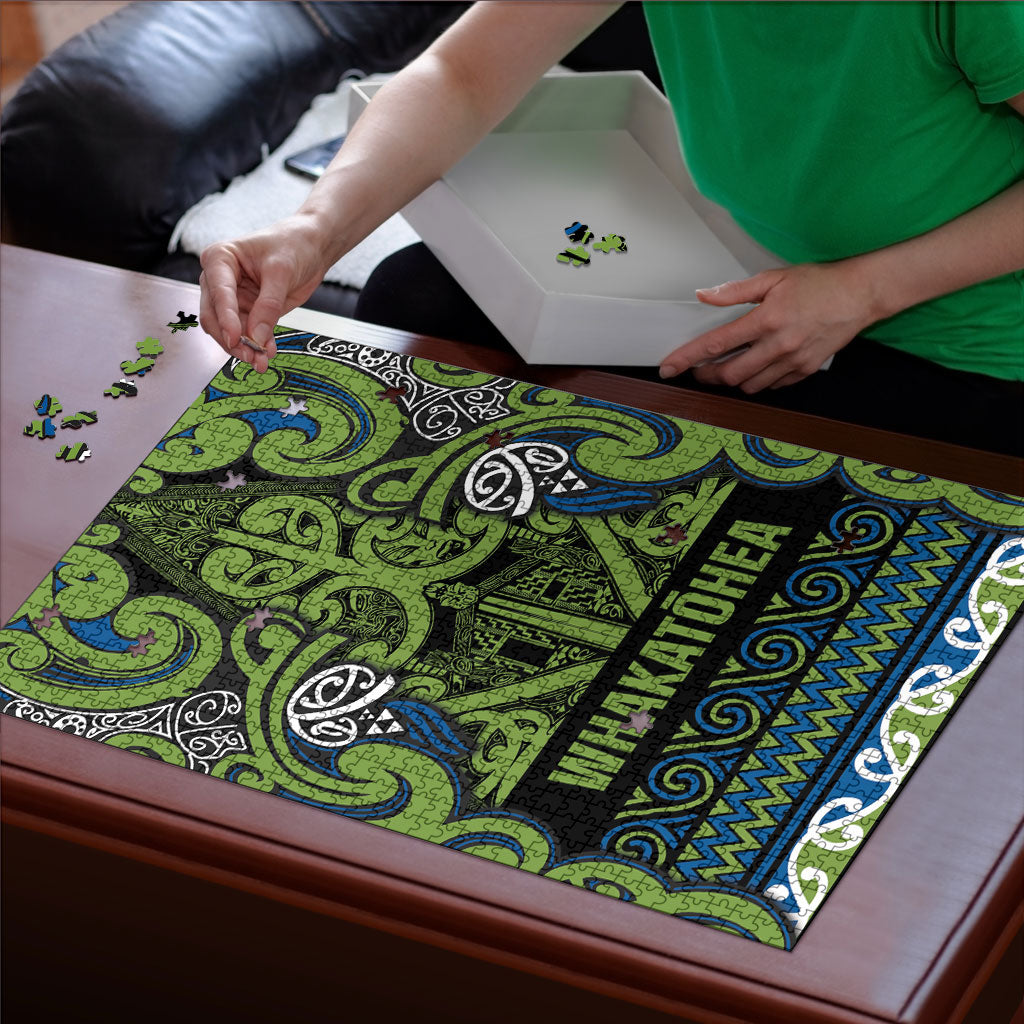Aotearoa Iwi Whakatohea Puzzle Maori Wharenui House Tribal Pattern LT9 - Polynesian Pride