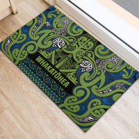Aotearoa Iwi Whakatohea Rubber Doormat Maori Wharenui House Tribal Pattern LT9 - Polynesian Pride