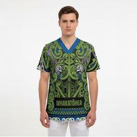 Aotearoa Iwi Whakatohea Scrub Top Maori Wharenui House Tribal Pattern LT9 - Polynesian Pride