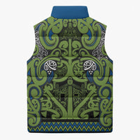 Aotearoa Iwi Whakatohea Sleeveless Puffer Jacket Maori Wharenui House Tribal Pattern LT9 - Polynesian Pride
