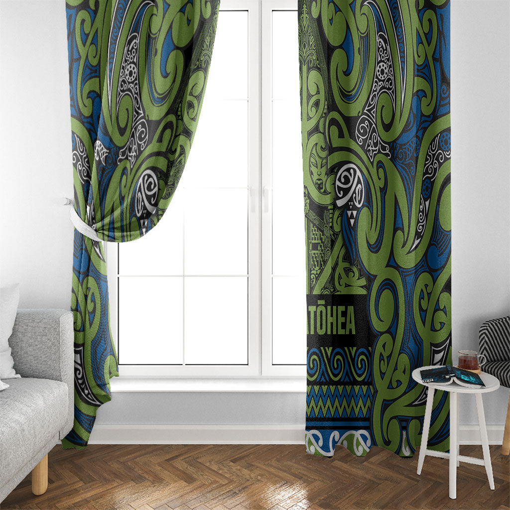 Aotearoa Iwi Whakatohea Window Curtain Maori Wharenui House Tribal Pattern LT9 - Polynesian Pride
