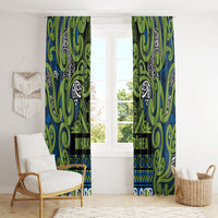 Aotearoa Iwi Whakatohea Window Curtain Maori Wharenui House Tribal Pattern LT9 - Polynesian Pride