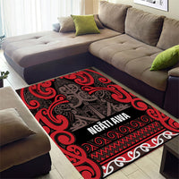 Aotearoa Iwi Ngati Awa Area Rug Maori Wharenui House Tribal Pattern LT9 - Polynesian Pride