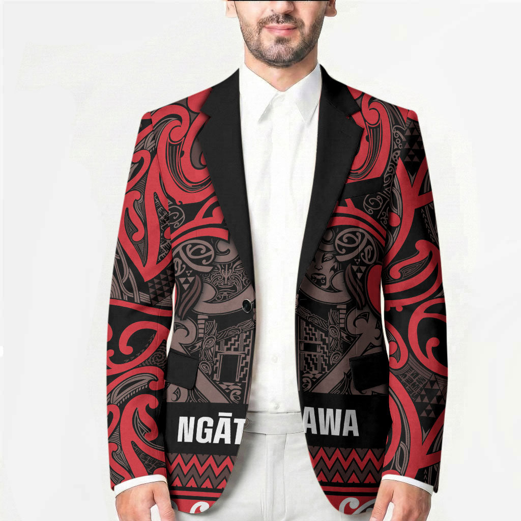 Aotearoa Iwi Ngati Awa Blazer Maori Wharenui House Tribal Pattern LT9 - Polynesian Pride