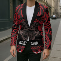 Aotearoa Iwi Ngati Awa Blazer Maori Wharenui House Tribal Pattern LT9 - Polynesian Pride