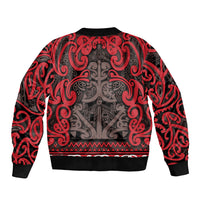 Aotearoa Iwi Ngati Awa Bomber Jacket Maori Wharenui House Tribal Pattern LT9 - Polynesian Pride