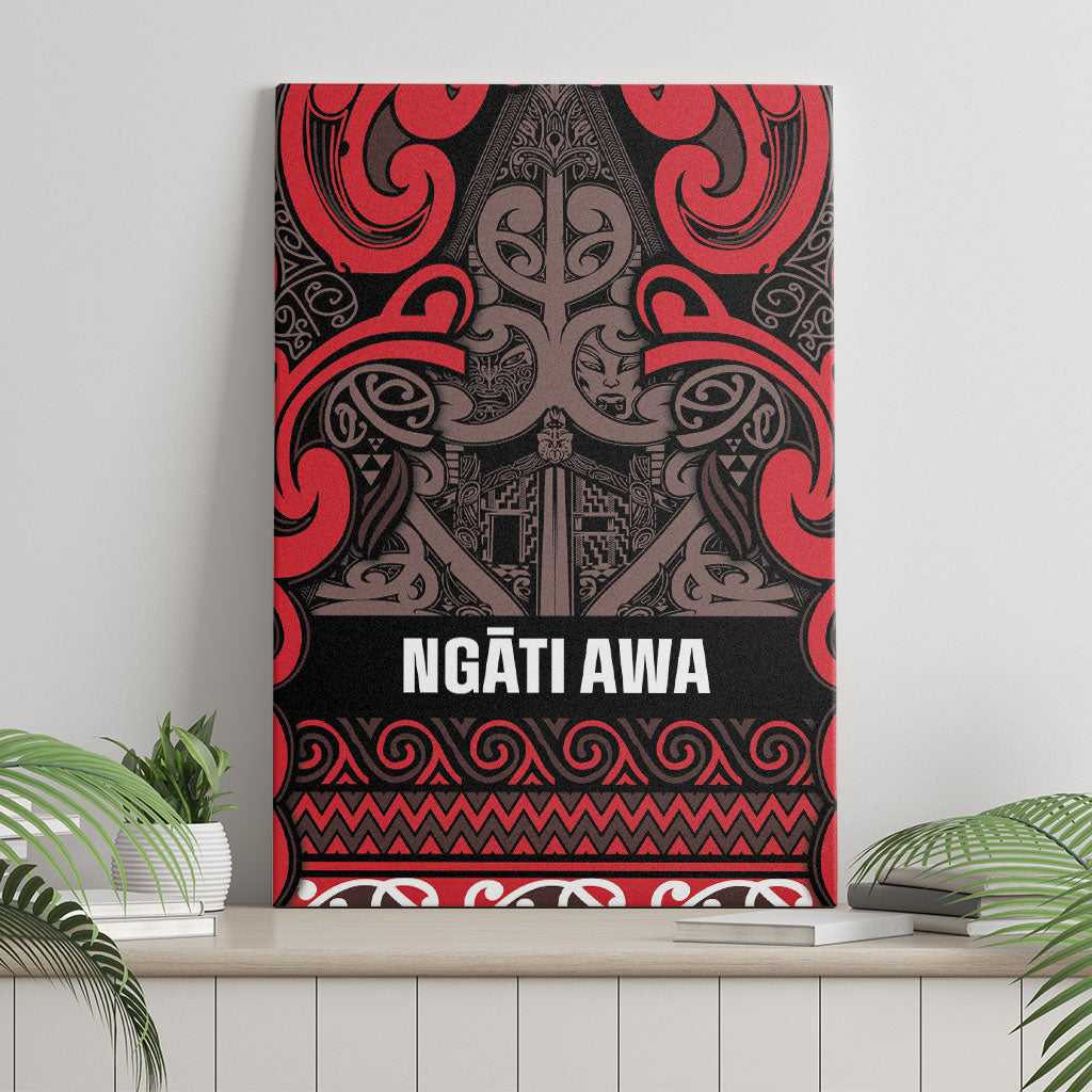 Aotearoa Iwi Ngati Awa Canvas Wall Art Maori Wharenui House Tribal Pattern LT9 - Polynesian Pride