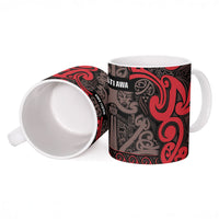 Aotearoa Iwi Ngati Awa Ceramic Mug Maori Wharenui House Tribal Pattern LT9 - Polynesian Pride
